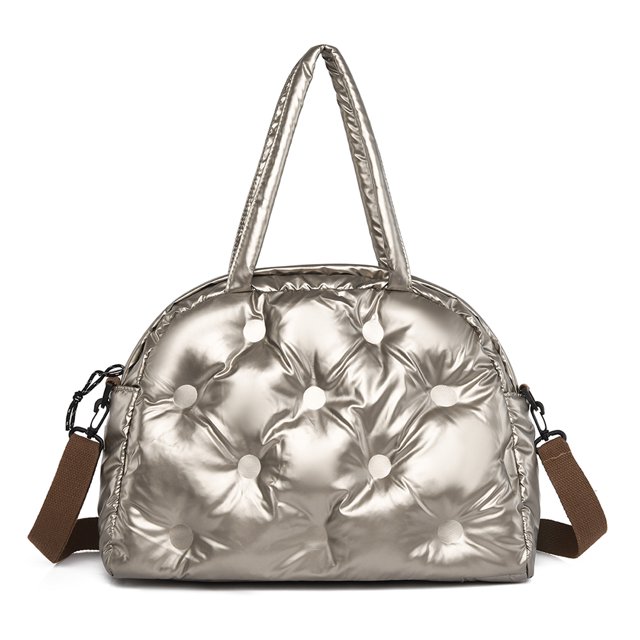 Bolso Bandolera Elegante para Mujer Bolso Satchel Gran Capacidad Bolso Femenino (Oro)