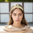 thumbnail image 2 of Unique Bargains 1 Pc Headband Ribbon Satin Hair Accessories for Women Yellow, 2 of 5