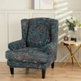 thumbnail image 4 of Chair Covers Slipcovers Stretch Wing Chair Covers Slipcovers Wingback Sofa Covers Armchair Covers Furniture Protector For Wingback Chair, 4 of 5
