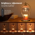 thumbnail image 3 of Candle Warmer Lamp With Timer Dimmable: Electric Birthday Gifts For Women  Mothers Day Mom House Warming Home Decor Wax Jar Candles 2 Bulbs, 3 of 9