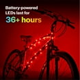 thumbnail image 5 of Brightz CosmicBrightz LED Bike Frame Lights, 6.5 ft Rope Light, Red, 5 of 6