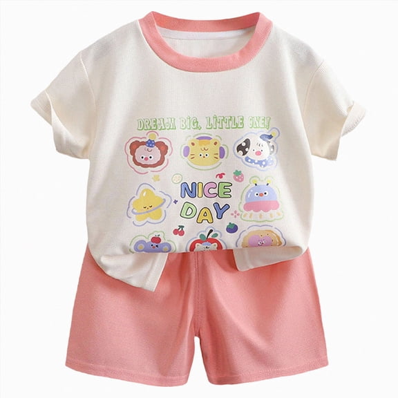 KPOPLK Baby Boys 6 9 12 18 24 Months Pajama Set Kids Cute Toddler Clothes Pjs Cotton Sleepwear Size 12-18 Months