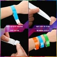thumbnail image 3 of 6 Rouleau Boîte de Nuit Bracelets en Papier Assortiment Festivals Identification Bracelet Accessoires Partie Bracelet Assortiment Kit Portable Unique Usage Bracelet Bracelet Bandes Jaune, 3 of 8