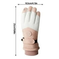 thumbnail image 2 of RMGVDSD Ski Gloves Women Snow Gloves Ladies' 2024 Winter Outdoor Cycling Touchscreen Gloves Thickened Cold Gloves Windproof Warm Gloves, 2 of 4