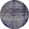 thumbnail image 1 of Ahgly Company Indoor Round Abstract Plum Purple Abstract Area Rugs, 4' Round, 1 of 6