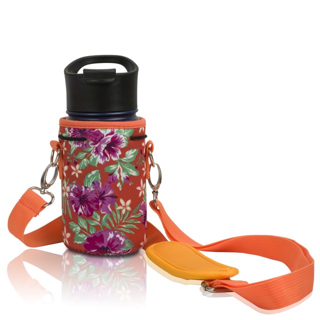 Made Easy Kit Neoprene Water Bottle Carrier Holder with Adjustable Shoulder Strap for Insulating & Carrying Water Container Canteen Flask Available in 5 Sizes