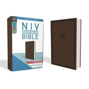 NIV, Value Thinline Bible, Large Print, Imitation Leather, Brown (Other)(Large Print)