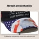 thumbnail image 2 of Trump Béisbol Casual Ajustable Trucker Sombreros para Al Aire Libre (), 2 of 9
