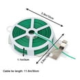 thumbnail image 4 of Usbinx Life Garden Tie Wire Roll with Built-in Cutter Flat Green Garden Binding Wire Dispenser 20/30/50m, 4 of 6