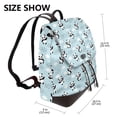 thumbnail image 2 of Fotbe Cute Panda Bear Mochila Bolso con Estampado para Mujer, Mochila Antirrobo de Nylon Impermeable, Bolsa Ligera de Hombro, 2 of 4