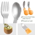 thumbnail image 4 of Spork d'Apprentissage pour Bébé - Manche Court en Acier Inoxydable, 4 of 5