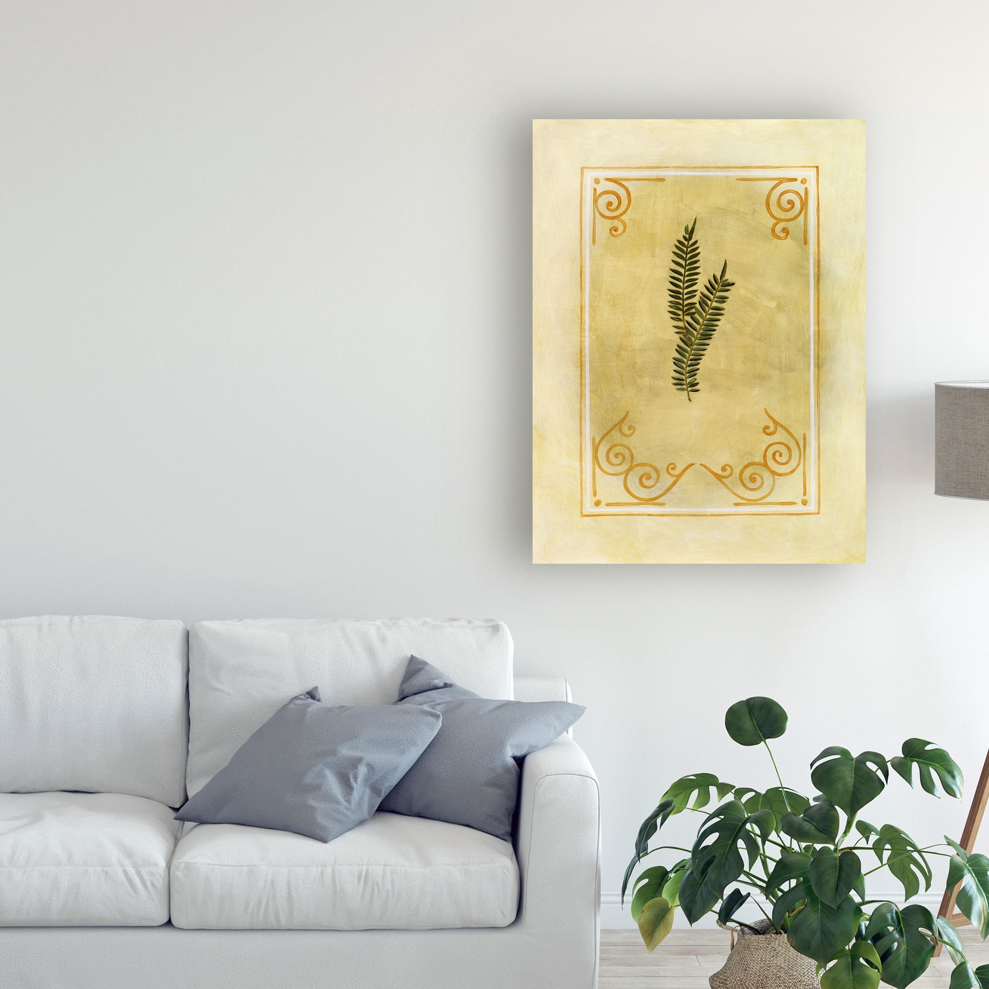 Trademark Fine Art 'Fern Leaf Framed 8' Canvas Art by Pablo Esteban