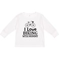 thumbnail image 3 of Inktastic Biking with Mommy Bicycle Boys or Girls Long Sleeve Toddler T-Shirt, 3 of 5