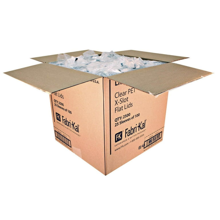 Kal-Clear/Nexclear Drink Cup Lids, Straw X-Slot, Fits 9 to 10 oz Cold Cups, Clear, 2,500/Carton Kal-Clear/Nexclear Drink Cup Lids, Straw X-Slot, Fits 9 to 10 oz Cold Cups, Clear, 2,500/Carton