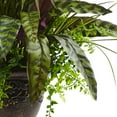 thumbnail image 3 of Nearly Natural 27" Plastic/Polyester Mixed Areca Palm, Fern & Peacock Artificial Plant with Planter, Green, 3 of 3