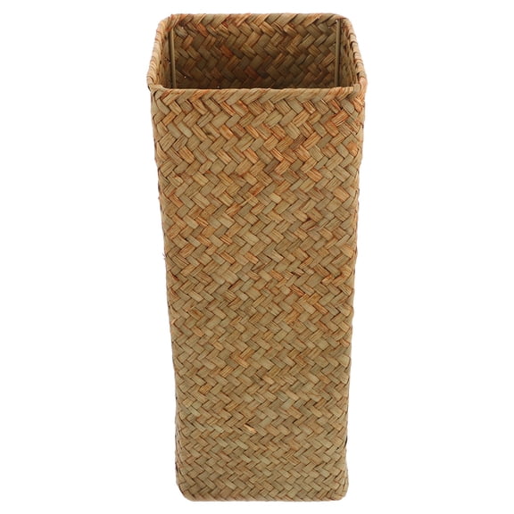 CTIRCHIU Tall Brown Woven Vase, Decorative Basket Style Flower Holder for or Dried Flowers, Farmhouse Home Decor