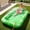 Palm Tree Green, variant on Inflatable Tanning Pool Lounger Float with Sprinkler, 77" x 48" Pool Floats Adult with Pillow, 6 in 1 Suntan Tub Raft Floatie with Drink Holder Sunbathing Water Lounge