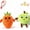 apple+carrot, variant on Musical Sensory Toy, Interactive Fruit Plush Toy, Skin‑Touch Trigger Music, Solo & Two‑Player Modes, Tap to Switch Built‑in Melodies for Holiday Gifting