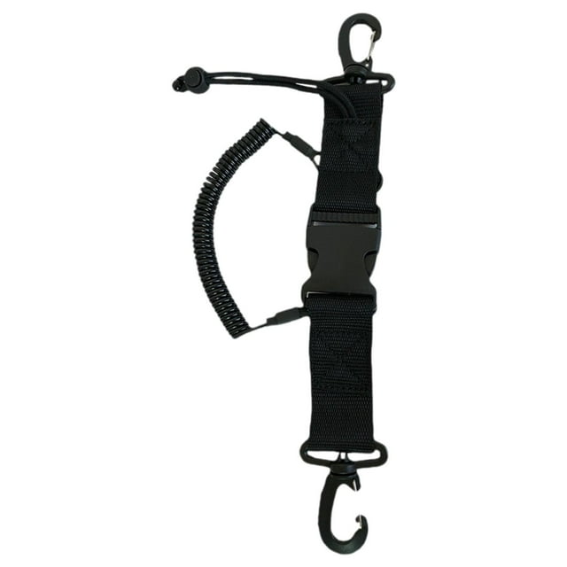 Cordón de buceo con hebilla de liberación rápida, práctico y profesional, para cámaras de fotografía subacuática y linternas.