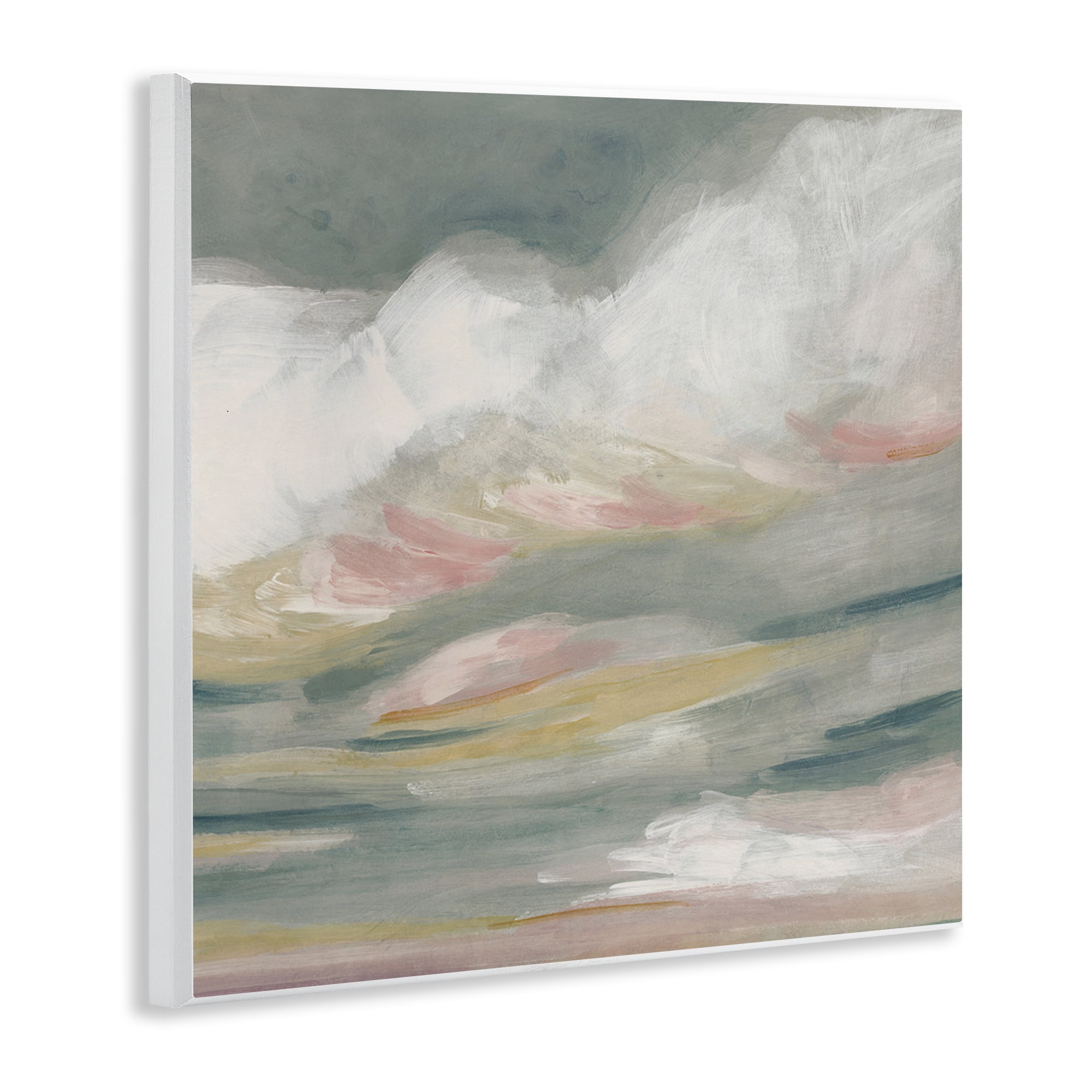 Stupell Industries Storm Clouds Abstraction Landscape Painting Unframed Art Print Wall Art, 12 x 12