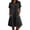 Black, variant on Bxsruta Womens Casual Shirt Dress Short Sleeve Collared Pockets Sundress