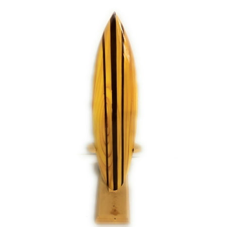 Classic Surfboard Natural w/ Vertical Stand 12" - Trophy | #wai350130n
