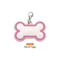 thumbnail image 3 of Uxcell 2 Set Pet ID Tags Bone Shape, 45x30mm Metal Personalize Engraved Both Sides Blank Tags Stamping Pet Supplies (Hot Pink), 3 of 6