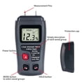 thumbnail image 4 of Wood Moisture Meter, Moisture Tester Automatic Power Off Handheld With 4 Modes For Firewood  Paper Floor For Wood Building Material, 4 of 8