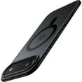 thumbnail image 1 of Magnetic Case for iPhone 17 Air Compatible with MagSafe, Translucent Matte Back Slim Minimalist Shockproof Phone Cover, 6.5-Inch Display (Black), 1 of 7