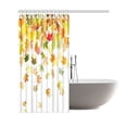 thumbnail image 2 of WOPOP Falling Leaves Shower Curtain, Maple Leaves Polyester Fabric Shower Curtain Bathroom Sets 66x72 Inches, 2 of 3