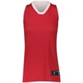 thumbnail image 3 of Holloway Sportswear XL Womens Dual-Side Single Ply Basketball Jersey Scarlet/White 224378, 3 of 5