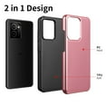 thumbnail image 2 of For Nokia HMD Vibe (N159V / TA-1590) Case Dual Layered Rugged Cover with Screen Protector (Textured Rose Gold /Tempered Glass), 2 of 6