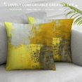 thumbnail image 3 of Fenyluxe  Yellow Abstract Pillow Covers Modern Accent Gray Throw Pillow Cover Soft Elegant Decorative Couch 20x20in, 3 of 5