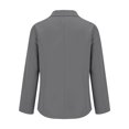 thumbnail image 5 of Yigetop Womens Blazer Women's Autumn and Winter Long Sleeved Button Solid Color Cardigan Small Suit Jacket Casual Blazer for Women Grey 2XL, 5 of 6