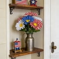 thumbnail image 4 of XGFHYJEH Artificial Flower Patriotic Memorial Bouquet Red White and Blue flowers with Daisy 4th of July Flowers for Cemetery Table Centerpiece Memorial Day Home Decor, 4 of 5