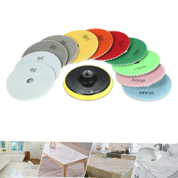 Polishing Pad,Ceramic Tile Concrete Pad Marble Stone 1pc Pad Marble 11pcs 4-inch Pads Disc 1pc Pads Disc Marble Stone Ceramic Disc 1pc Pad Rookin Xibany 11pcs 4 Pad Siuke 11pcs