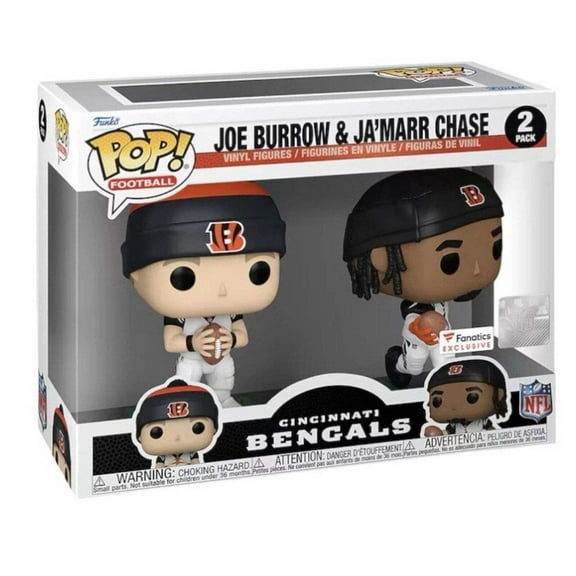 Funko Pop! Joe Burrow  Ja'Marr Chase Cincinnati Bengals 2-Pack Fanatics NFL