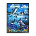 thumbnail image 2 of Stupell Industries Underwater Sea Life Scene Coastal Painting White Framed Art Print Wall Art, 2 of 5