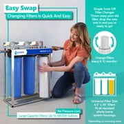 Express Water – Big Blue Sediment Replacement Filter – SED Dirt, Sand, Rust High Capacity Water Filter – Whole House Filtration – 5 Micron – 4.5” x 20” inch