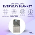 thumbnail image 3 of Anti Radiation EMF Protection Everyday Blanket – Faraday Cotton Blanket with Wireless Signal Shielding, Ultra Soft, Blue Color, 3 of 10