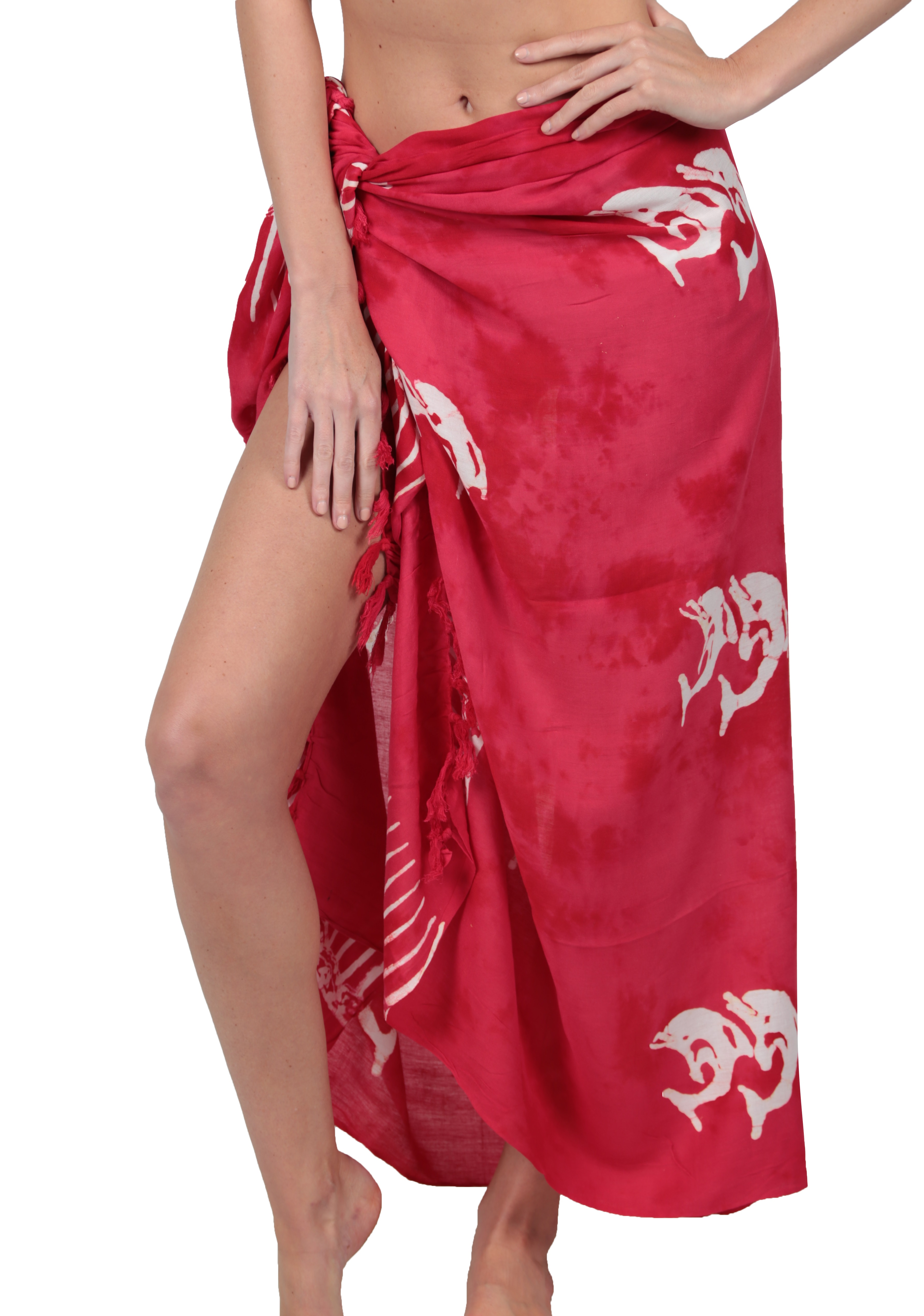 Ingear Long Batik Print Sarong Womens Swimsuit Wrap Cover Up Pareo