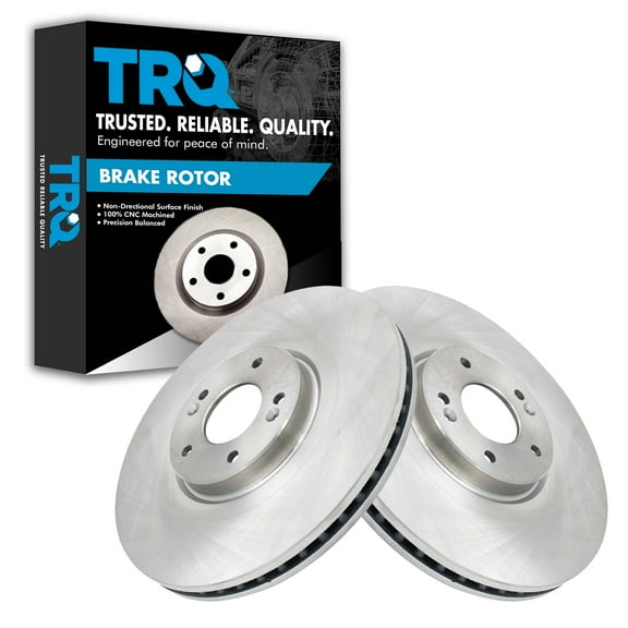 TRQ Front Brake Rotors Set Vented Fits Select 2020-2022 Hyundai Palisade 2020-2021 Kia Telluride