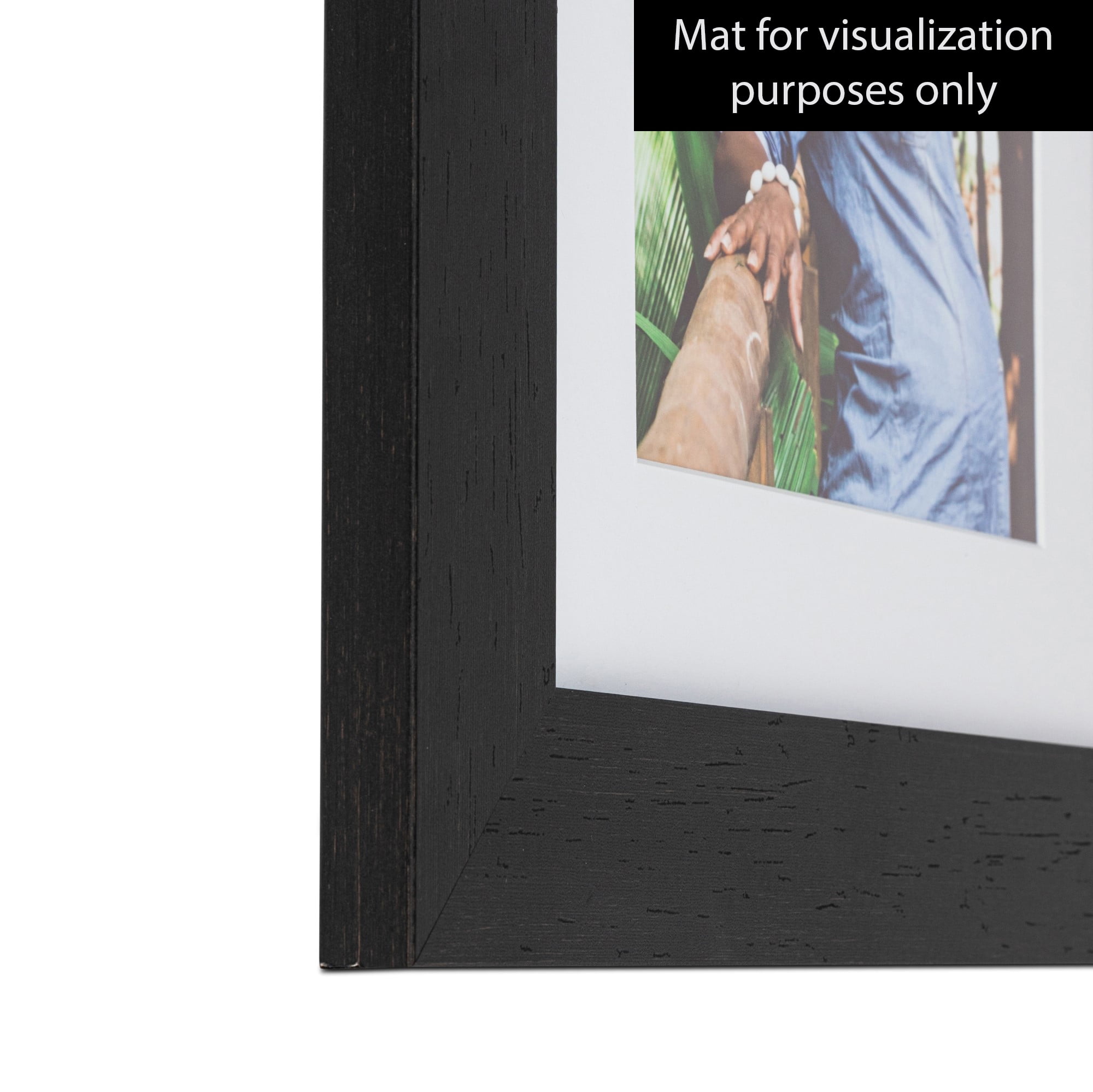 ArtToFrames 18x24 Inch Walnut Picture Frame, This Brown MDF Poster Frame is Great for Your Art or Photos, Comes with 060 Plexi Glass (3914)