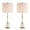 White/Brass Gold, variant on JONATHAN Y Harper 27" Marble/Crystal LED Table Lamp, Brass (Set of 2), JYL5003A-SET2