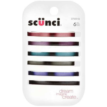 Conair Scunci Metal Ombre Stay Tight Barrettes, 6 Pack
