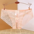 thumbnail image 3 of uikmnh Women's Lace Hollow Out Briefs Bow Design Soft Comfort Everyday Underwear 核心优化 Size:XL, 3 of 3