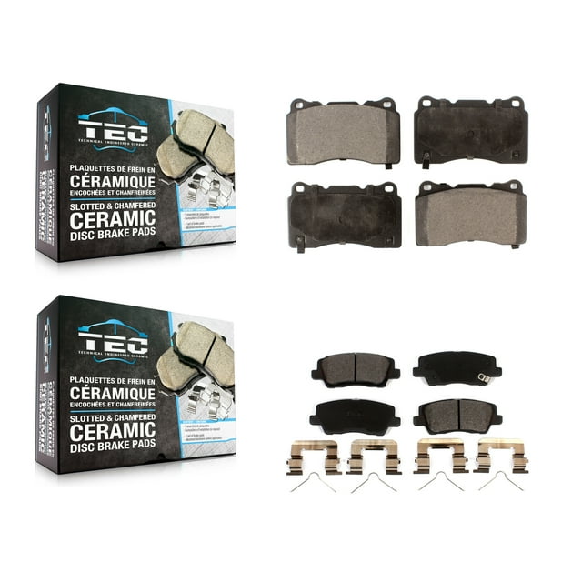 TEC Front Rear Ceramic Brake Pads Kit for Car Cadillac ATS CTS KTC-100637