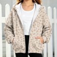 thumbnail image 5 of Grblisyd Oversized Hoodies For Teen Girls Zip Up Hooded Sweatshirt Cute Back to School Clothes Trendy Leopard Print Long Sleeve Hoodie, 5 of 6