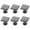 Black, variant on HDJNal Square Shape Zinc Alloy Knobs/ Handles/ Pulls for Kitchen Cabinets, Cupboards, Wardrobe, Drawer,Dresser,Chest etc Vintage DIY Home Decorative,Nickel Brushed (Set of 6 PCS)