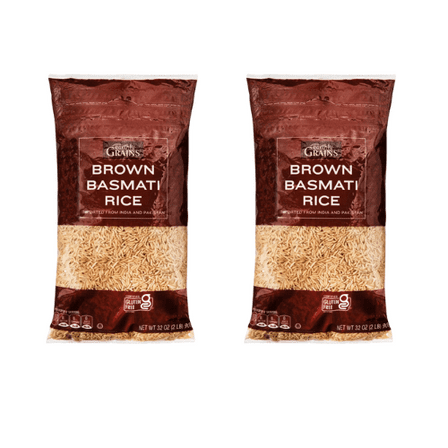 Earthly Grains Brown Basmati Rice, 2 pcs,32 oz
